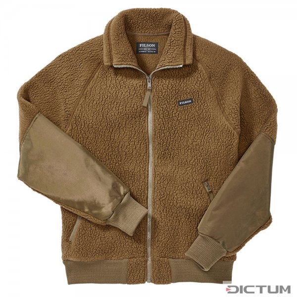 Fleecová bunda Filson Sherpa, olivově hnědá, velikost XL