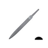 Râpe de précision DICTUM, demi-ronde, piqué 5, longueur piqué 150 mm