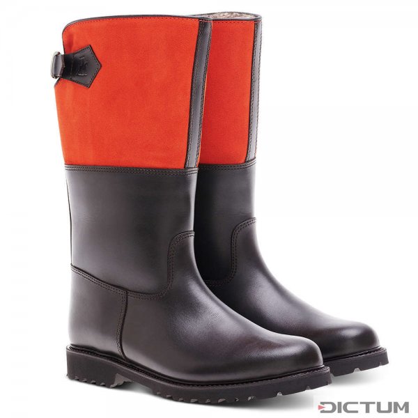Ludwig Reiter »Maronibrater« Ladies Boots, Dark Brown/Coral Red, Size 36