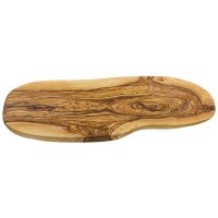 Tabla de cortar madera de olivo rústica
