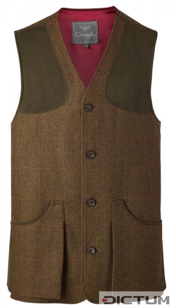 Chrysalis Men’s Shooting Vest, Tweed, Size L
