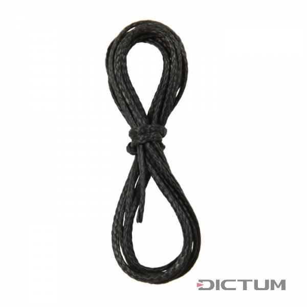 Length Adjustable Necklace, Black, 1.2 mm