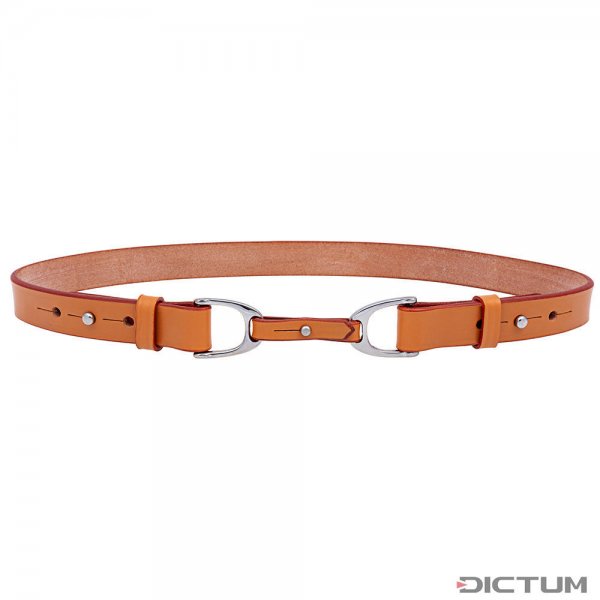Cinturón de cuero »Chukka«, marrón natural, 80 cm