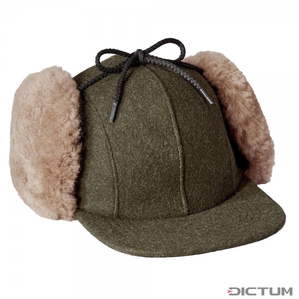 Filson Double Mackinaw Wool Cap, Forest Green/Acorn, Size S