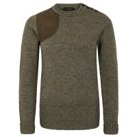 Purdey Ladies Shooting Purdey Ladies Shooting Sweater, One Shoulder, Green/Brown, Size 40