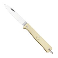 Mercator Pocket Knife, Brass, Carbon Steel Blade, Small