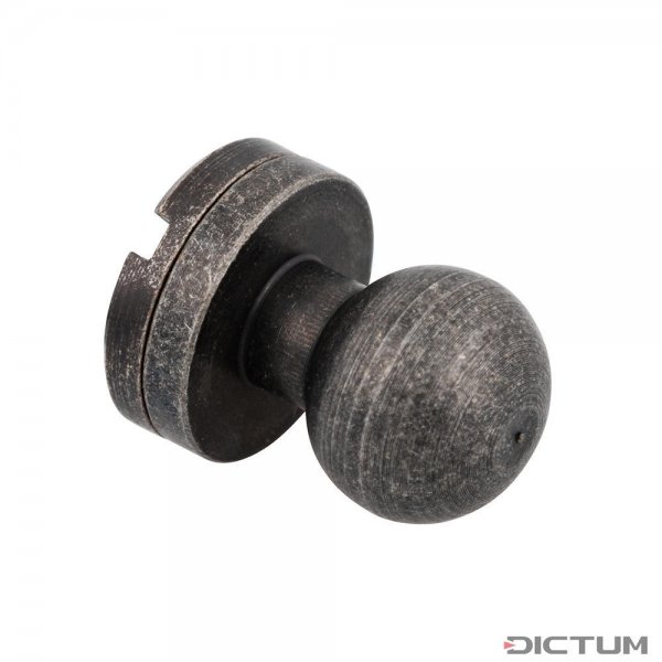 Bouton de col Ivan, rivet à visser 7 mm, noir antique