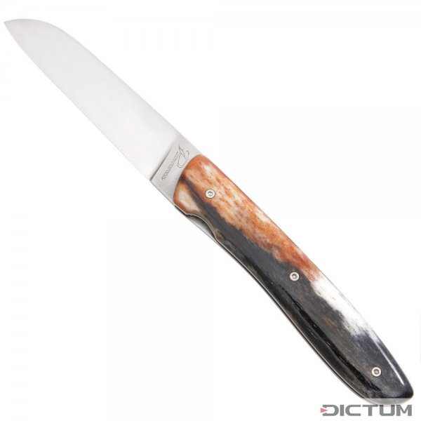 Cuchillo plegable Perceval L08, hueso de jirafa