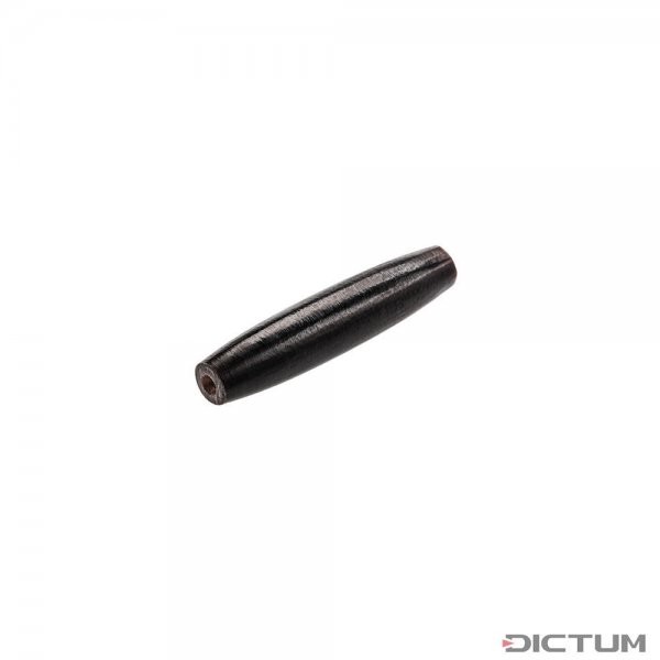 Koraliki z masy rogowej „Hairpipe” czarne, 38 mm, 10 sztuk