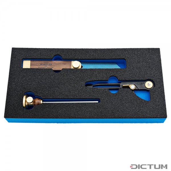 Módulo de herramientas DICTUM, instrumentos de trazado, 3 pzs.