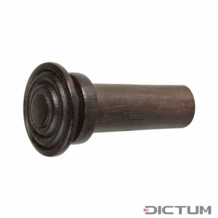 Endbutton, Grooved, Flat Head, Rosewood, Violin 4/4 - 3/4, Medium