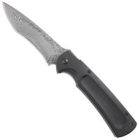 »Recurve-Hunter« Folding Knife, Suminagashi, G10