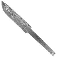 Steckangel刀片坯料，野生大马士革，大号的