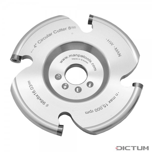 MANPA Milling Disc with Circular Cutter, 4 Inch, Ø 8 mm