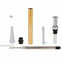 Kugelschreiber-Bausatz Wrench, silber, 5 Stück