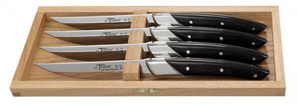 Le Thiers Art Deco Steak and Table Knives, 4-Piece Set