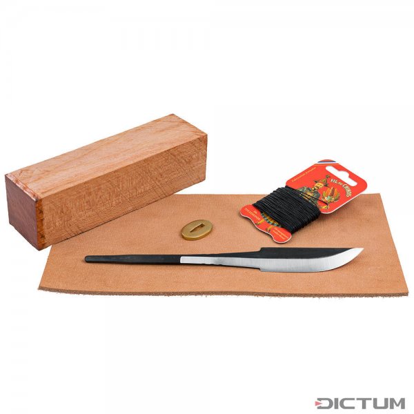 Kit di montaggio per coltello »Laurin«, acciaio al carbonio, lungh. lama 77 mm