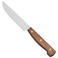 Rustic Cutlery, Acacia, Farmhouse-style Table Knife with Serrated Edge