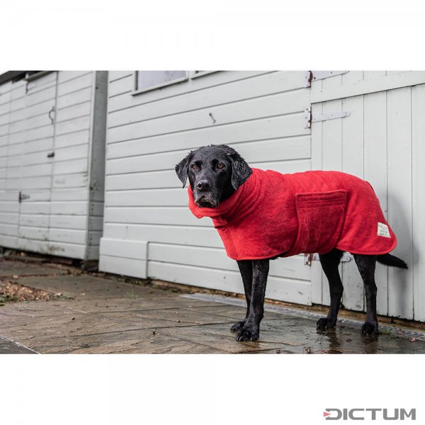 Dog Drying Coat, Classic Collection, Brick Red, Size DS