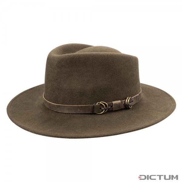 Felt Hat, Olive, Size L
