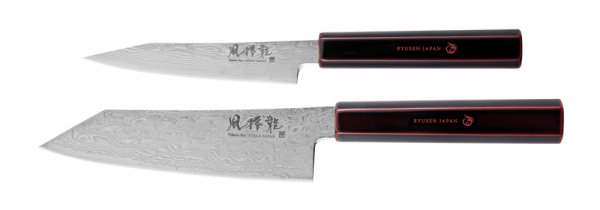 FJuego de cuchillos, Fukaku-Ryu Urushi Hocho, 2 piezas
