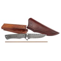 Kit di montaggio per coltello »Hunter«, incl. fodero in pelle