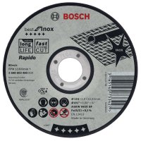 Bosch Rapido Disque à tronçonner à moyeu plat Best for Inox, 115 mm