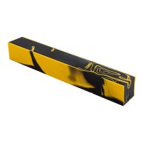 Quadrello per penna in acrilico, nero/giallo