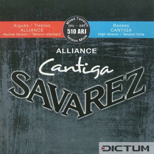 Cordes Savarez Cantiga Alliance, guitare, 510 ARJ, tension varié
