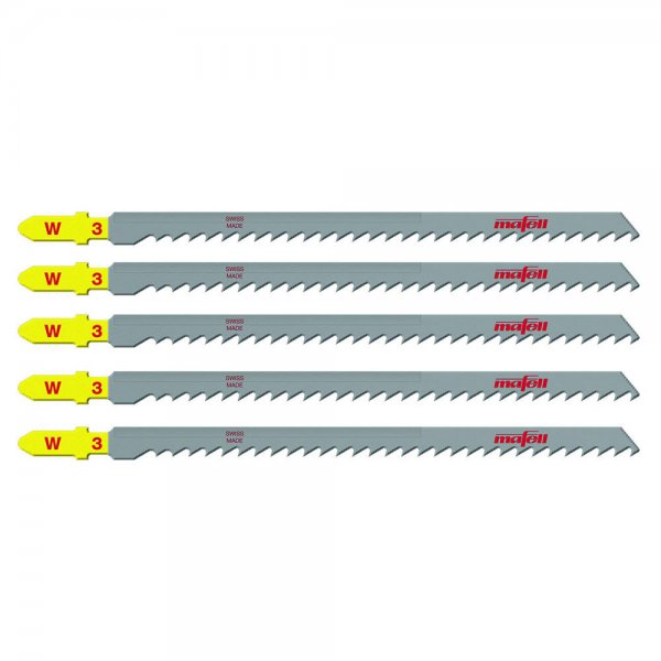 MAFELL Jig saw blade W3, Wood, 5 pieces