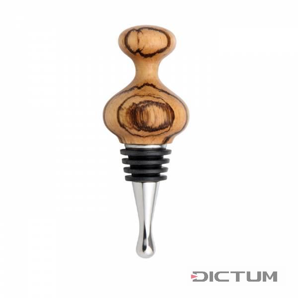 Exotic-Wood Bottle Stoppers, Zebrawood, Onion-Shaped, Small