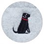 hellgrau (Motiv: Black Labrador)