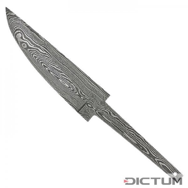 Steckangel刀坯，弓形，野生大马士革。