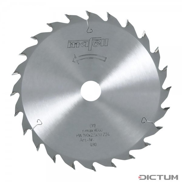 MAFELL HW Blade 168 x 1.2/1.8 x 20 mm, AT, 24 teeth, for universal use in wood