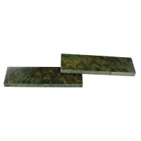 Wiąz mazerowany zielony, Wiąz mazerowany zielony, stabilizowany, komplet powłok, 140 x 43 x 10 mm