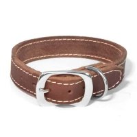 Collar para perro Bolleband Classic 20 mm, marrón, S