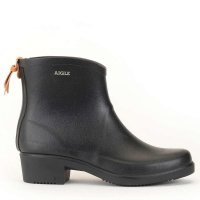 Aigle Ladies Rubber Ankle Aigle Ladies Rubber Ankle Boots MISS JULIETTE BOTTILLON, Black, Size 36