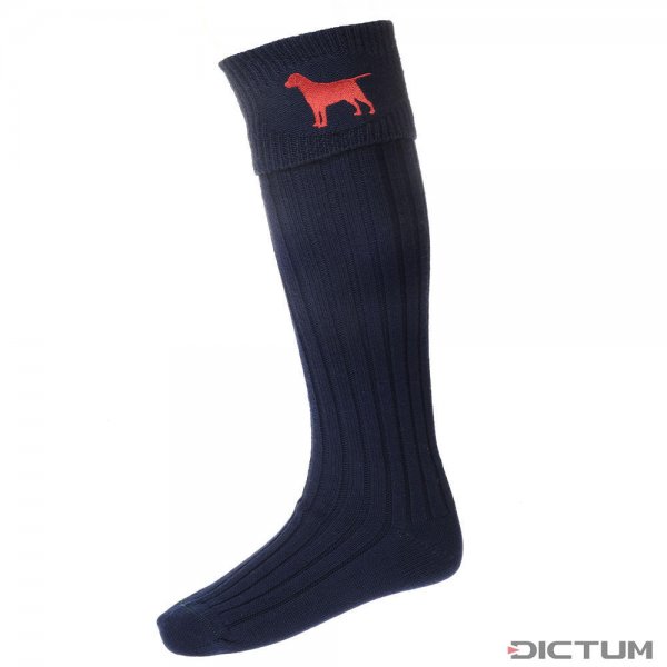 Pánské lovecké ponožky House of Cheviot BUCKMINSTER, tmavě modré, velikost M (42