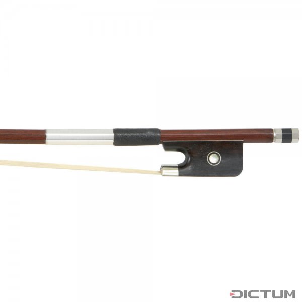 Brazilwood Bow, Nickel Silver Mounted, Octagonal Stick, Parisian Eye, Viola