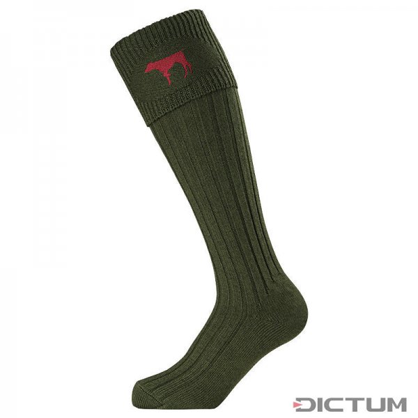Chaussettes chasse p. homme House of Cheviot BUCKMINSTER, vert sapin, L (42-44)