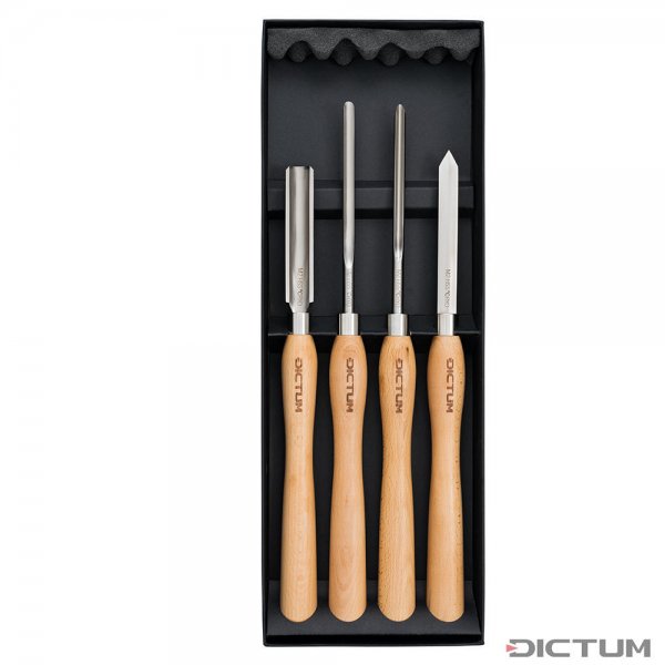 Jeu d’outils de tournage DICTUM CRYO, 4 pièces