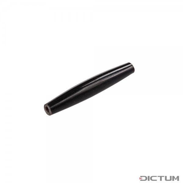 Koraliki z masy rogowej „Hairpipe” czarne, 50 mm, 10 sztuk