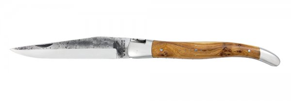 Laguiole Folding Knife with Forged Skin, Juniper
