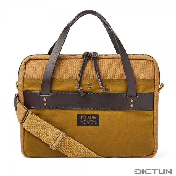 Filson Rugged Twill Compact Briefcase, tan