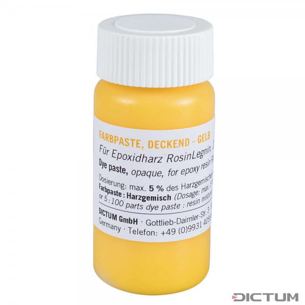 RosinLegnin Dye Paste for Epoxy Resin, Opaque, Yellow