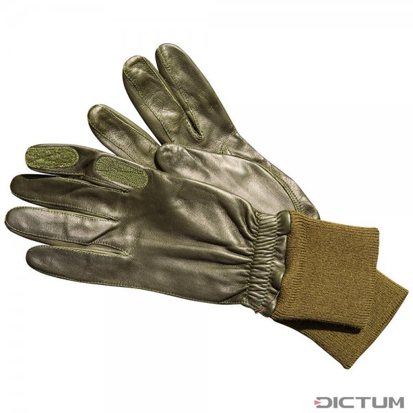 Pánské střelecké rukavice &quot;The Marksman&quot;, olivová barva, velikost M