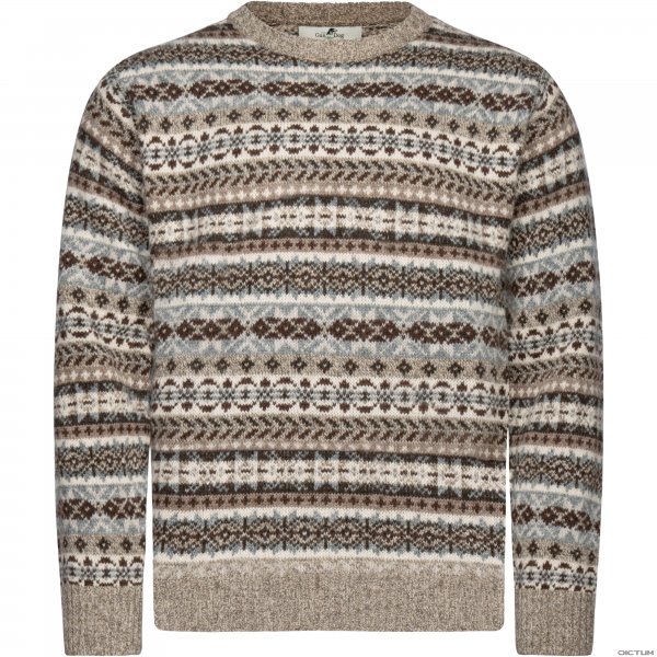 Pull au motif Fair Isle pour homme marron taille S Vetements tricotes Dictum
