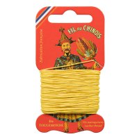 »Fil au Chinois« Waxed »Fil au Chinois« Waxed Linen Thread, Yellow, 15 m