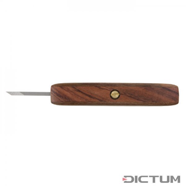 Nóż snycerski Pfeil z uchwytem z drewna szlachetnego, szerokość 3,5 mm