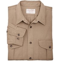 Filson Safari Cloth Guide Filson Safari Cloth Guide Shirt, Safari Khaki, Size XL